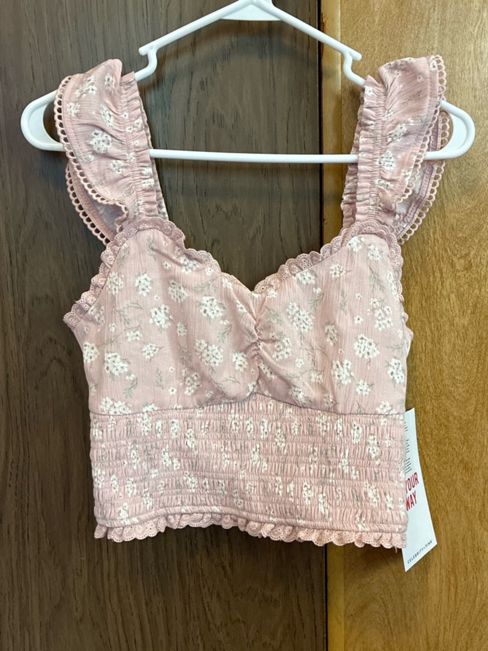 Walmart Sweetheart Top - Multi Pink Floral